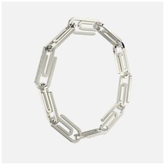 Браслет Hotchkis Jewelry, серебро, 925 проба, длина 19 см., серебристый