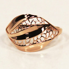 Кольцо, красное золото, 585 проба Jewelin