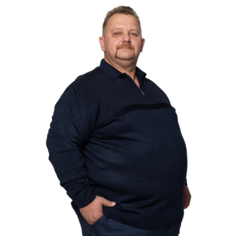 Пуловер Turhan, размер 6 XL, , синий