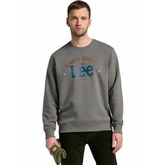Свитшот спортивный Lee Men Logo Crew Sweatshirt, размер L, , серый