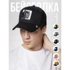 Кепка Bodami Кепка черная с принтом для женщин, размер 54-60, 001 черный