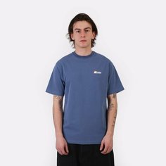 Футболка Butter Goods Distressed Pigment Dye Tee, размер 2XL, cиний