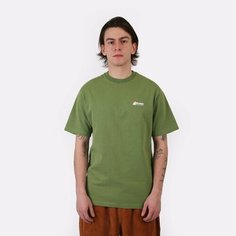 Футболка Butter Goods Distressed Pigment Dye Tee, размер 2XL, зеленый