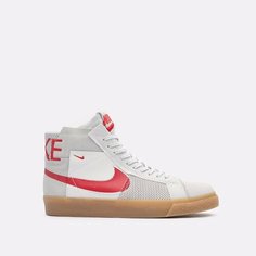 Кроссовки NIKE SB Zoom Blazer Mid PRM, размер 12 US, бежевый