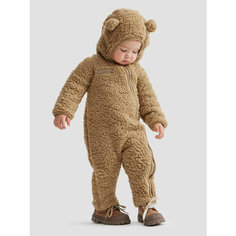 Комбинезон Happy Baby, открытая стопа, размер 56-62, карамельный