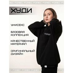 Худи FORIEC _, размер M (48), , черный, Черный