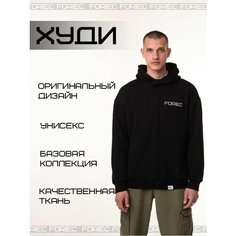 Худи FORIEC _, размер 3XL (58), , черный, Черный