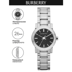 Наручные часы BURBERRY, серебристый/черный