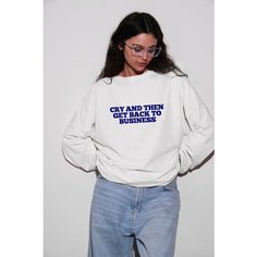 Лонгслив BYGG, размер onesize, , белый, синий