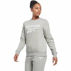 Свитшот Reebok Identity Big Logo Fleece Crew W, размер S, , medium grey heather