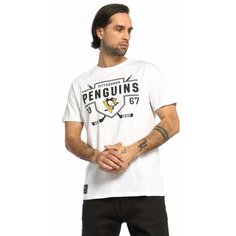 Футболка Atributika & Club Pittsburgh Penguins, размер XS, белый