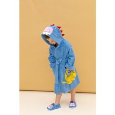 Халат Fluffy Bunny, размер 116-122, синий