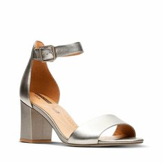 Босоножки Clarks, размер 38, серый