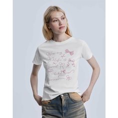 Футболка Gloria Jeans, размер S (40-42), белый