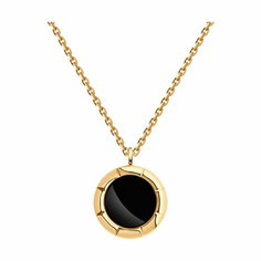 Колье Diamant online, красное золото, 585 проба, агат, длина 45 см., черный