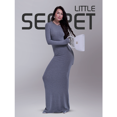 Платье Little Secret Базовая коллекция, размер XS-S, серый меланж