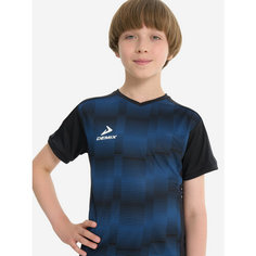 Футболка спортивная Demix, размер 158-164, черный/синий