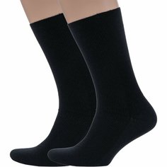 Носки Dr. Feet, комплект, 2 пары, размер 25, черные