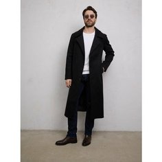 Пальто, размер 46, черный Нет бренда