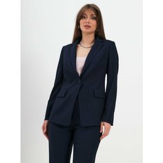 Костюм классический KEY FASHION, размер 50, синий/черный