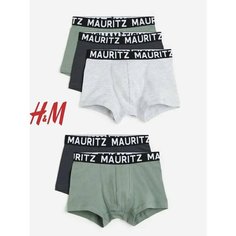 Трусы H&M, размер 12-14 лет, серый, хаки