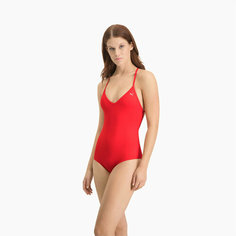 Купальник PUMA CROSSBACK SWIMSUIT 1P, размер S, красный