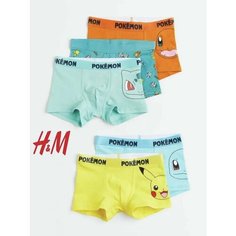 Трусы H&M, размер 98/104/2-4 года, разноцветный