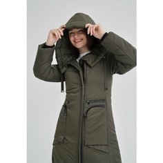 Пальто DIMMA fashion studio Дебора, размер 50, хаки