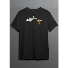 Футболка CherryPie, размер XL, черный