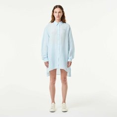 Рубашка LACOSTE, размер T42, голубой