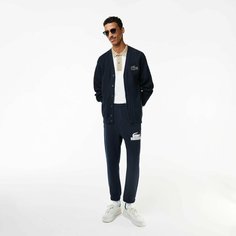 Брюки спортивные LACOSTE Relaxed fit, размер T4, темно-синий