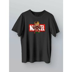 Футболка marvel марвел грут, размер S, черный HDW