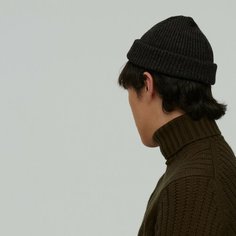 Шапка бини Check Ya Head 1620 для мужчин и женщин, размер OneSize, черный меланж