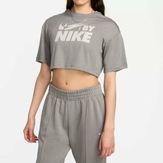 Футболка NIKE Sportswear Cropped Tee, размер 46-48, бежевый