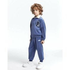 Брюки спортивные Gloria Jeans, размер 4-6л/110-116, синий