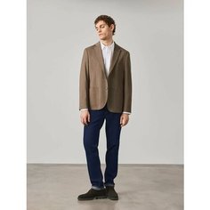 Пиджак JUST CLOTHES, размер 52, коричневый