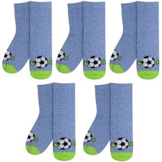 Носки RuSocks Базовая коллекция, 5 пар, размер 16-18, , голубой