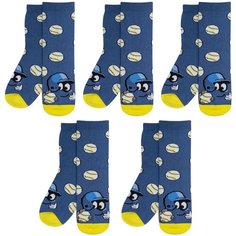 Носки RuSocks Базовая коллекция, 5 пар, размер 14-16, , темно-синий