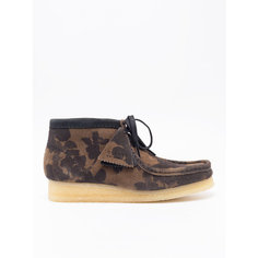 Ботинки дезерты Clarks Wallabee, размер 5, коричневый/хаки