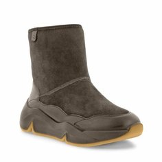 Полусапоги ECCO CHUNKY SNEAKER W, полнота F (EU)/ на среднюю стопу, размер 36, темно-коричневый