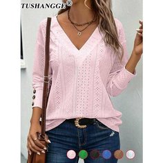 Лонгслив TUSHANGGE, размер L, , розовый
