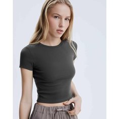 Кроп-топ Gloria Jeans, размер XS (38-40), серый
