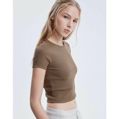 Кроп-топ Gloria Jeans, размер XS (38-40), коричневый