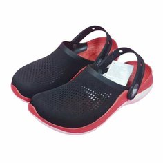 Сабо , размер M9, белый/черный/красный Нет бренда