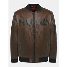 Бомбер HUGO, размер XL, коричневый