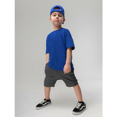 Шорты BODO, размер 116-122, серый/черный