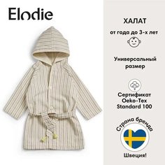 Халат Elodie, размер 1-3 года, бежевый, коричневый