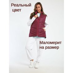 Жилет утеплённые универсальные, размер 44-46, бордовый РА.спецовка