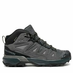 Ботинки Salomon X Ultra 360 Leather Mid, размер 45 1/3 EU, серый