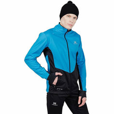 Куртка спортивная Nordski Pro, размер L, голубой/черный
